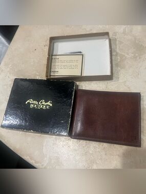 Pierre Cardin Men's Dark Brown Leather Wallet